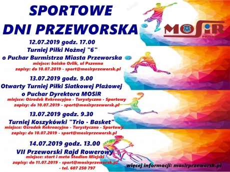 Sportowe Dni Przeworska 2019 - ruszają zapisy!